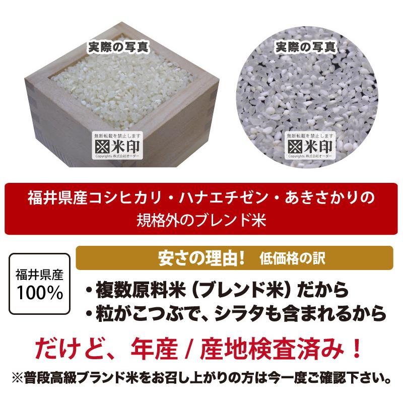 福井米 令和５年産 福井県産米10割 20kg 白米 安い 10kg×2 ブレンド米 生活応援米 送料無料