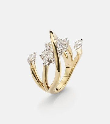 Yeprem Golden Strada 18kt gold ring with diamonds