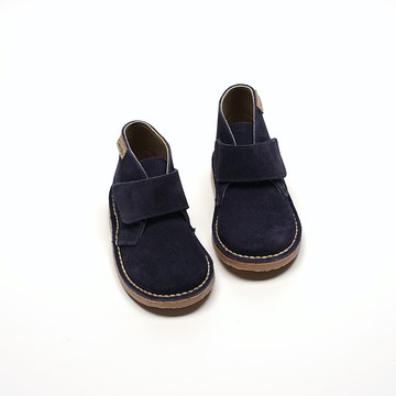 西班牙帆布鞋 CIENTA 1051065 77 深藍色 麂皮 踝靴 魔鬼氈