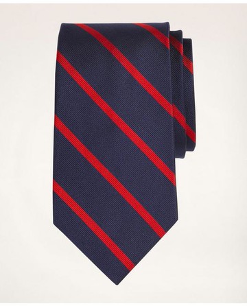 Brooks Brothers Men's Rep Tie | Navy/Red | Size Regular