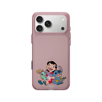 iPhone 17 Pro Max Clear (相機按鈕) 晶醺玫 - 迪士尼-史迪奇 Disney Stitch - 經典系列-Ohana是家人