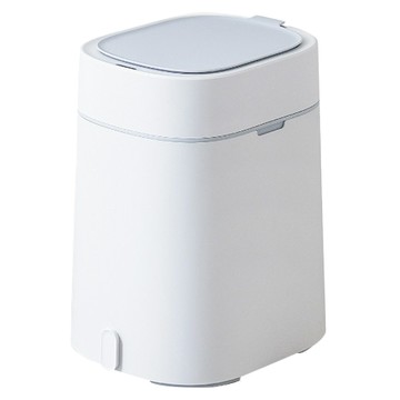 盒理收納 TRUELIFE OUTLET 感應方形垃圾桶 12L 長開 自動感應 防水款  白色  1個