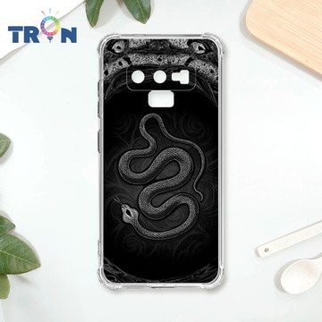 TRON 三星 NOTE 9 黑白蛇圖騰 四角防摔 軟殼 手機殼
