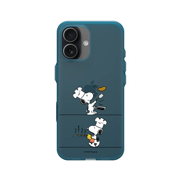 iPhone 17 Clear (相機按鈕) 夜幕藍 - 史努比 Snoopy - 小小廚師