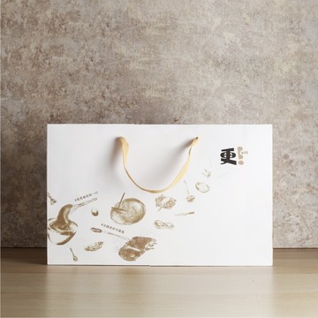 法國食材可麗捲 繪金提袋