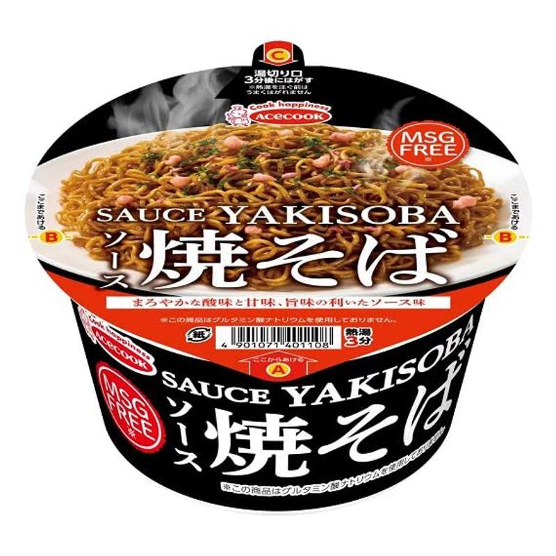 エースコック ソース焼きそば 1箱 12食 インスタント MSG FREE グルタミン酸ナトリウム（うま味調味料）不使用 ACECOOK