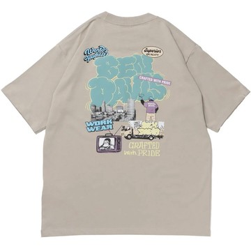 BEN DAVIS 26580018-35 OVERLAP COOL TEE 涼感 短T (卡其色)