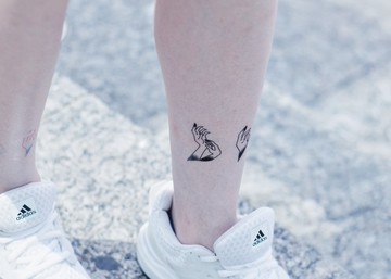 小手 姿勢 可愛紋身貼紙一套五款