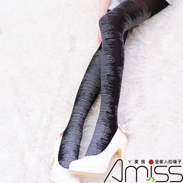 【Amiss】獨家日系經典-燙銀細橫條(A121-3)