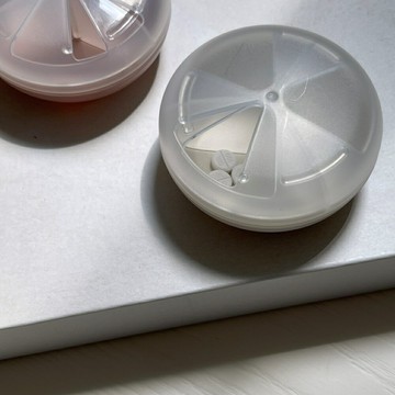 日式旋轉收納保健藥盒 分隔藥盒 無印風 台灣製 食品級