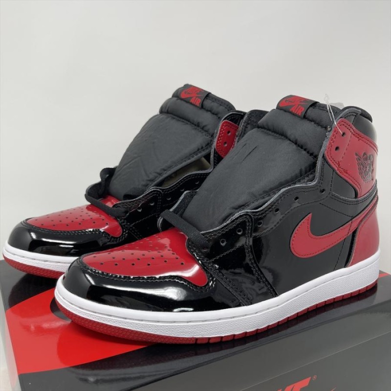 ナイキ エア ジョーダン 1 レトロ ハイ OG パンテント ブレッド NIKE AIR JORDAN 1 RETRO HIGH OG PATENT  BRED メンズ スニーカー 555088-063 | LINEブランドカタログ