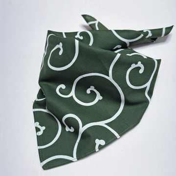 京都風呂敷包巾-唐草-中巾(綠)