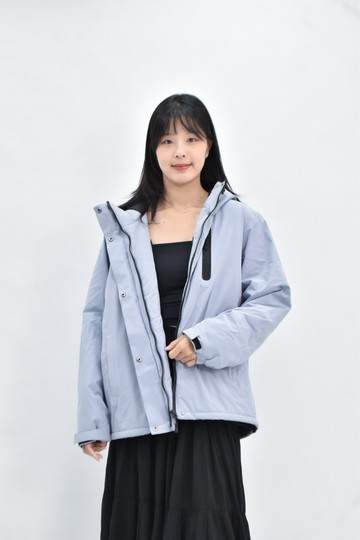 (2XL) lativ 內刷毛藍色外套