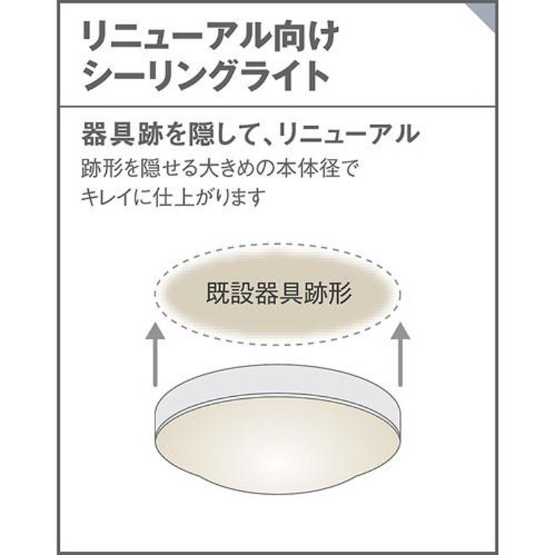 パナソニック 天井直付・壁直付型 昼白色 シーリングライト防湿型 防雨