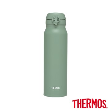【THERMOS膳魔師】森活綠境 超輕量彈蓋保溫瓶750ml-霧松綠(JNL-756-MPG)