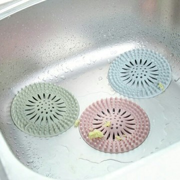 水槽防堵塞過濾網 廚房 地漏蓋 過濾器 浴室 下水道 頭髮 排水孔 菜渣♚MY COLOR♚【H003】