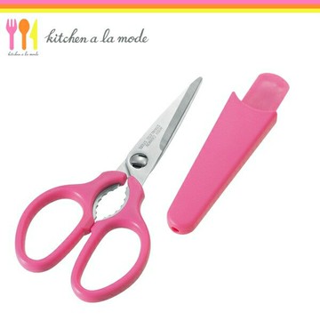 日本 下村企販 多功能料理剪刀 附蓋 (2色)