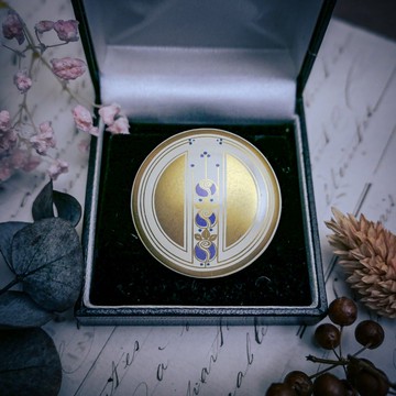 Michaela Frey 紫金麥金塔玫瑰胸針-歐洲古董首飾 Vintage