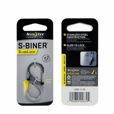 ナイトアイズ NITEIZE S-Biner#2 スライドロック ステンレス NITE IZE