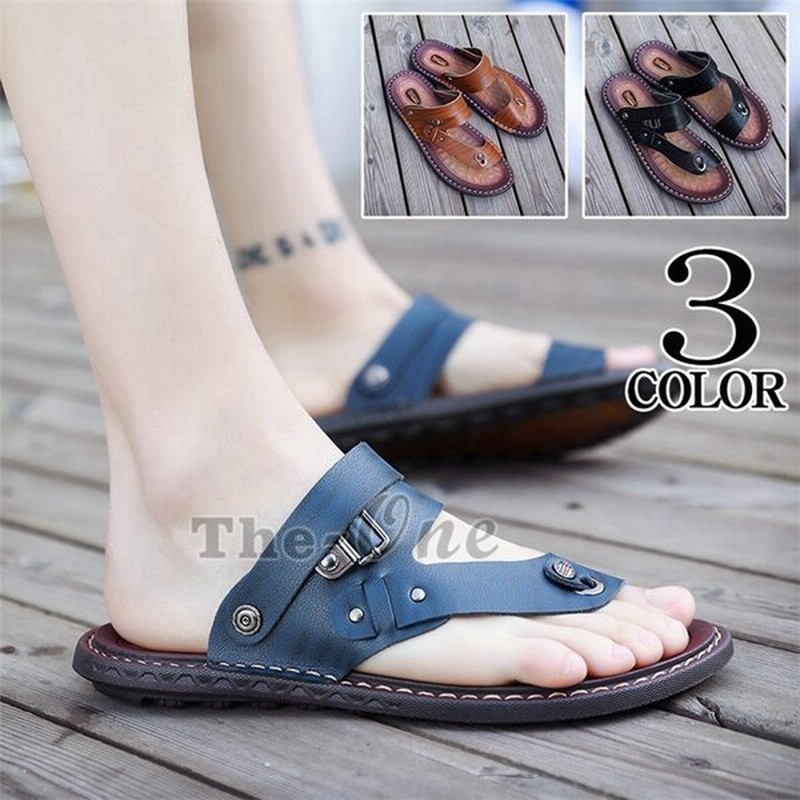 サンダル メンズ シューズ カジュアルサンダル トングサンダル 軽量 2way メンズシューズ 夏 涼しい 19 新作 通販 Lineポイント最大get Lineショッピング
