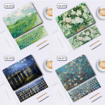 蘋果筆記本電腦保護殼適用于2024年新款MacBookAir梵高油畫電腦保護套Pro高級感13寸防摔電腦外殼電腦保護殼