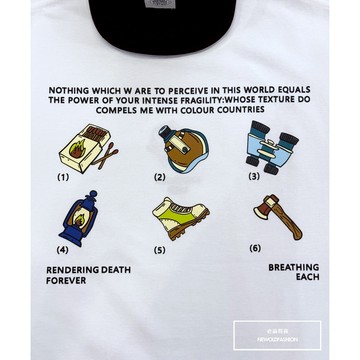 『老爺有喜』重磅each火柴盒短T(NOF2503N5018)-白