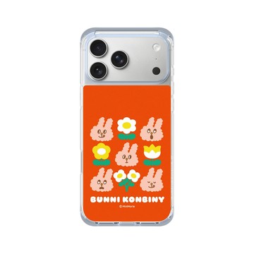 iPhone 17 Pro Max ClearX (MagSafe 兼容) 冰透藍 - Bunni Konbiny - 花現 MOGU