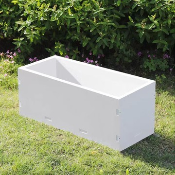 （倉庫直出）PVC塑膠花箱戶外種植箱透氣防腐特大長方形花槽圍欄種菜花盆圍欄YJ-180快速出貨