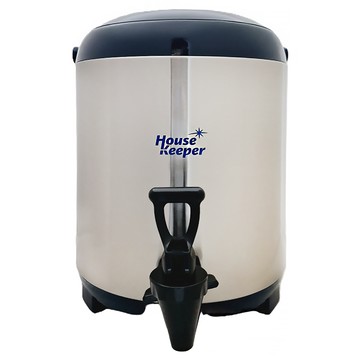 HouseKeeper 妙管家 不鏽鋼保溫茶桶  深藍色 + 銀色  7.7L  1個