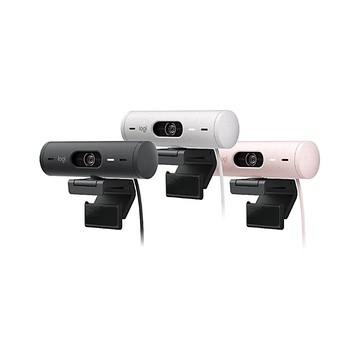 Logitech 羅技 Brio 500 網路攝影機 公司貨 石墨黑/珍珠白/玫瑰粉
