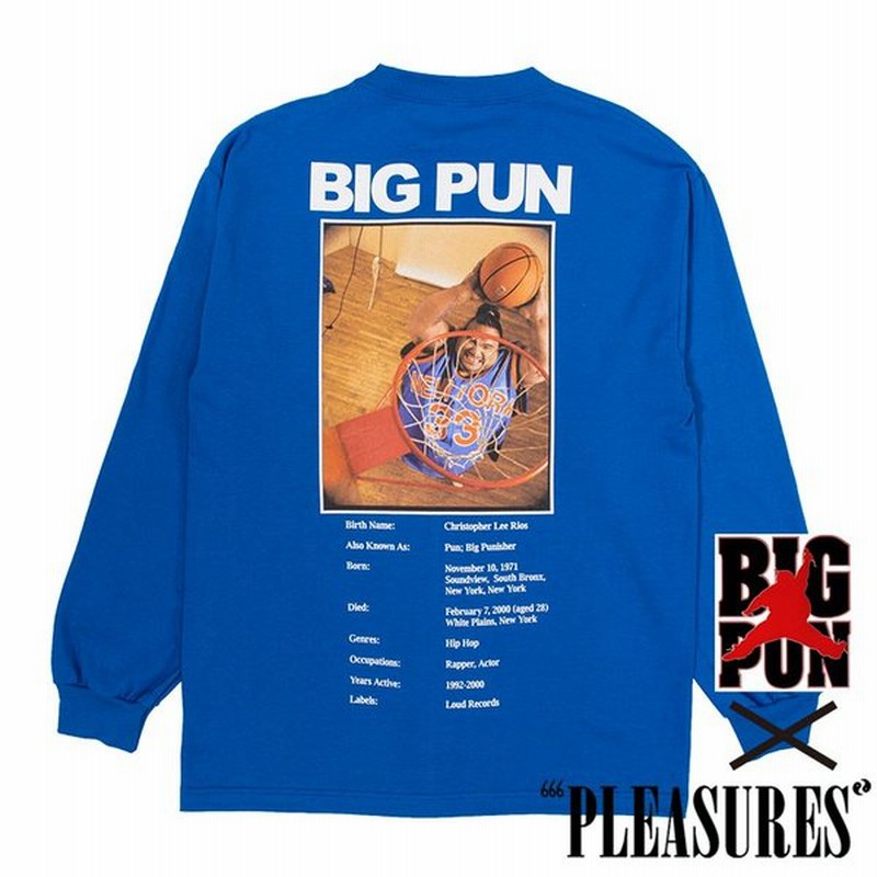 Pleasures プレジャーズ Big Pun ビッグ パン Stats Long Sleeve ロングtシャツ Royal Blue 通販 Lineポイント最大0 5 Get Lineショッピング