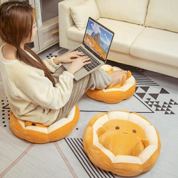 面包圓墊子榻榻米坐墊地上蒲團日式可愛懶人坐墩飄窗臥室家用屁股