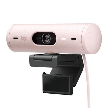 Logitech BRIO 500網路攝影機/視訊鏡頭/視訊攝影機-玫瑰粉
