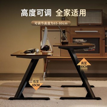 卓煥升降電腦桌臺式家用高度可調學習書桌帶增高架洞洞板電競桌