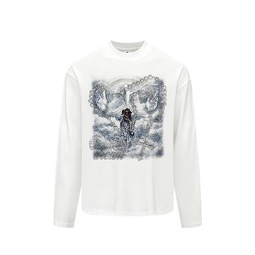 Forfearthat【覺醒】長袖T恤男高街復古美式原創重磅純棉寬松上衣