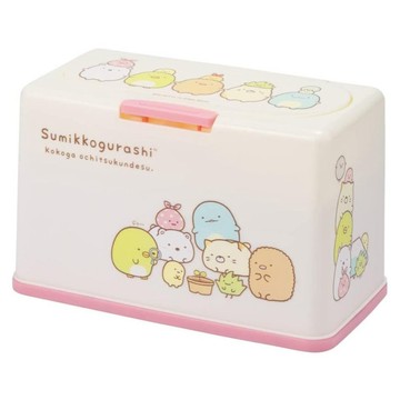 Sumikkogurashi 角落生物 抗菌口罩收納盒  粉白色  1個