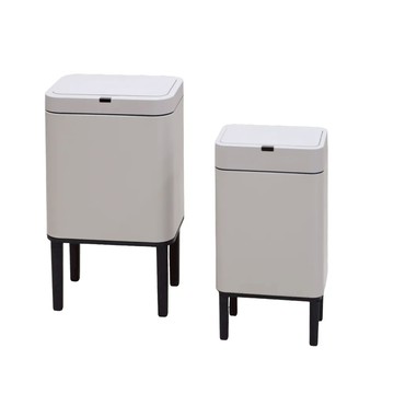 CINKY 不鏽鋼高腳感應垃圾桶 9L+15L