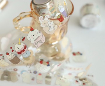 【奶味系列】可愛治癒系列 和紙pet膠帶