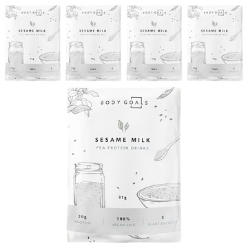 BODY GOALS 豌豆蛋白飲 芝麻歐蕾  31g  5包