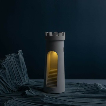 免運 可開票 燈具 落地燈 立燈 檯燈 立式燈 貪時燈塔護眼睡眠氛圍簡約臺燈創意禮物床頭觸控小夜燈usb床頭燈 快速出貨DDD1111