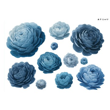 【10月新品4】20-22-0052 裁切紙・拼貼素材 陸蓮花