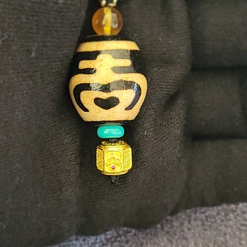 【已過爐現貨】至純天珠 寶瓶天珠 達洛天珠 項鍊 藏藥系列工藝 尺寸23×19mm 限量熱銷