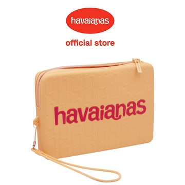 Havaianas 哈瓦仕 手腕包 大LOGO 零錢包 小包 黃 4149193-0027A