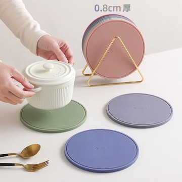 圓形硅膠隔熱墊桌墊網紅飯桌防燙墊餐墊瀝水杯墊鍋墊碟墊碗墊子厚