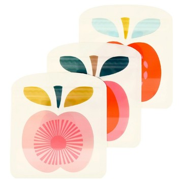 Rex LONDON 密封食物袋3入組 小蘋果  食物袋  1個