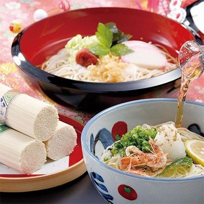 ふるさと納税 白石市 つりがね印白石温麺(うーめん)食べくらべセットM[4206-001]