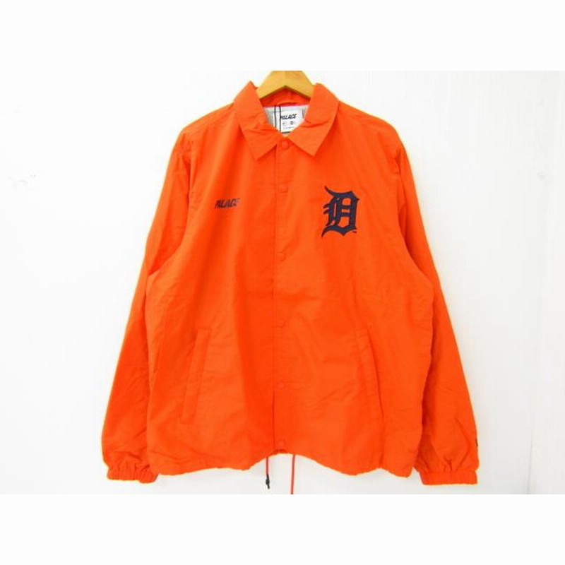 Palace x Detroit Tigers New Era Coach Jacket Orange