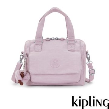 Kipling 泡泡紫翻蓋手提側背包-ZEVA