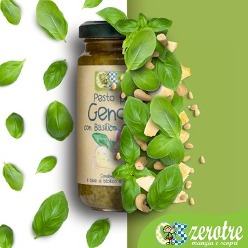 義大利【ZeroTre】捲髮夏菈 麵麵青醬(180g)