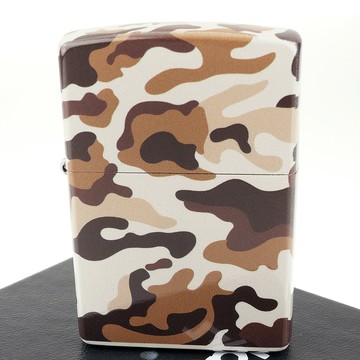 Zippo 日系~CAMOUFLAGE-迷彩圖案五面加工(沙色款)